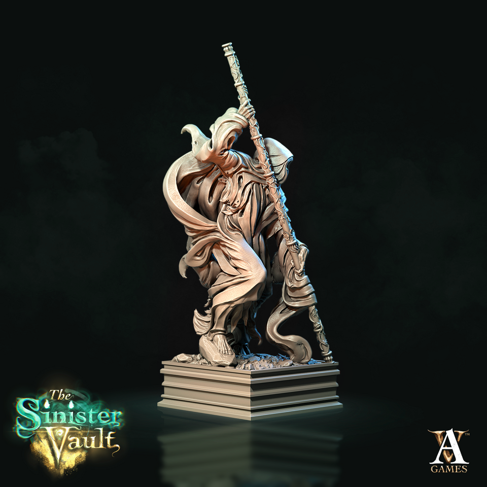 3D Printed Archvillain Games The Archvillain Statue The Sinister Vault 28 32mm D&D