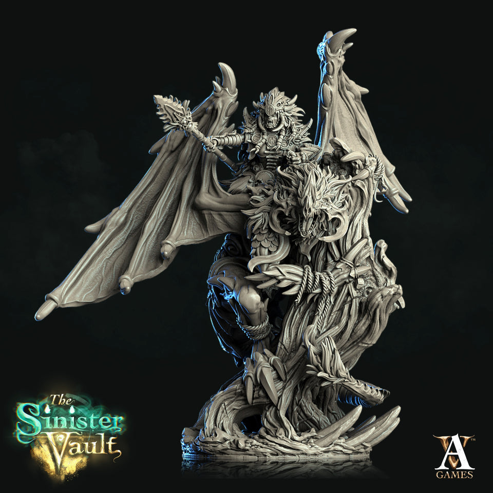 3D Printed Archvillain Games Torgrasyl Draketh Champion The Sinister Vault 28 32mm D&D