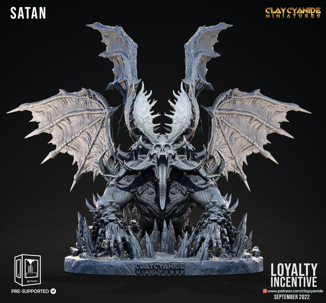 3D Printed Clay Cyanide Satan Devil 28mm-32mm Ragnarok D&D