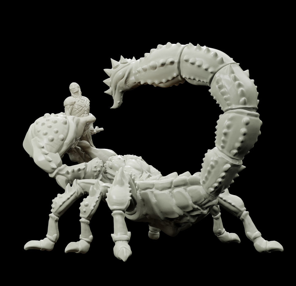 3D Printed Bestiary Vol. 4 Nafarrate - Astrakon Scorpion 32mm Ragnarok D&D - Charming Terrain