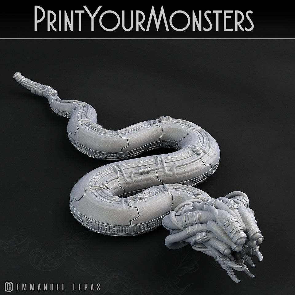 3D Printed Print Your Monsters Sentinel Viper Total Serpents 28mm - 32mm D&D Wargaming