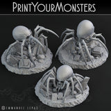 3D Printed Print Your Monsters Skullcap Hermit Spiders 28mm - 32mm D&D Wargaming