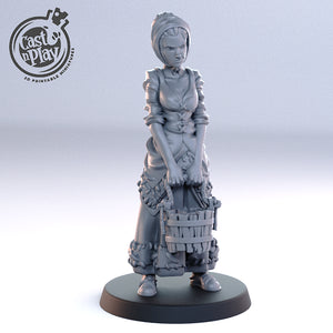 3D Printed Cast n Play Small Town Girl 28mm 32mm D&D