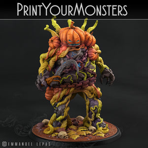 3D Printed Print Your Monsters Smiling Killer Pumpkin Attack Pack II 28mm - 32mm D&D Wargaming