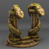 3D Printed Fantastic Plants and Rocks Snake God Portal 28mm - 32mm D&D Wargaming
