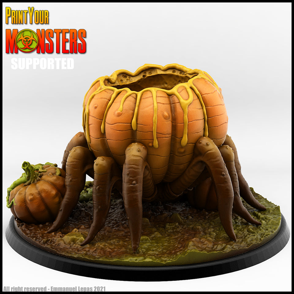 3D Printed Print Your Monsters Pumpkin Spider Pumpkins Attack Pack 28mm - 32mm D&D Wargaming
