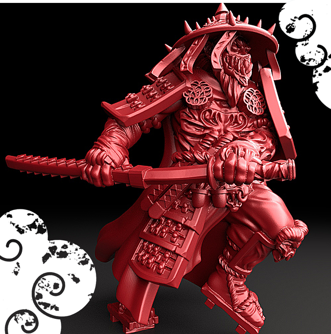 3D Printed Bestiary Vol. 5 Nafarrate - Susanoo 32mm Ragnarok D&D