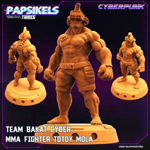 3D Printed Papsikels Cyberpunk Sci-Fi Team Bakat Cyber Mma Fighter Totoy Mola - 28mm 32mm