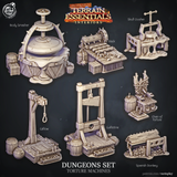 3D Printed Cast n Play Dungeons Torture Machines Terrain Essentials 28mm 32mm D&D