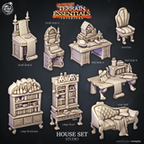 3D Printed Cast n Play House Set Studio Terrain Essentials 28mm 32mm D&D