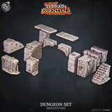 3D Printed Cast n Play Dungeons Stairs and Stairways Essentials 28mm 32mm D&D