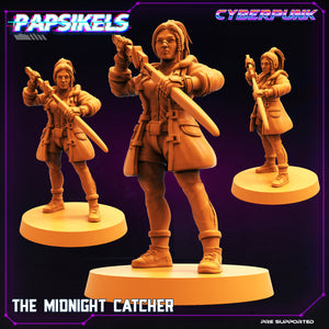 3D Printed Papsikels Cyberpunk Sci-Fi The Midnight Catcher - 28mm 32mm