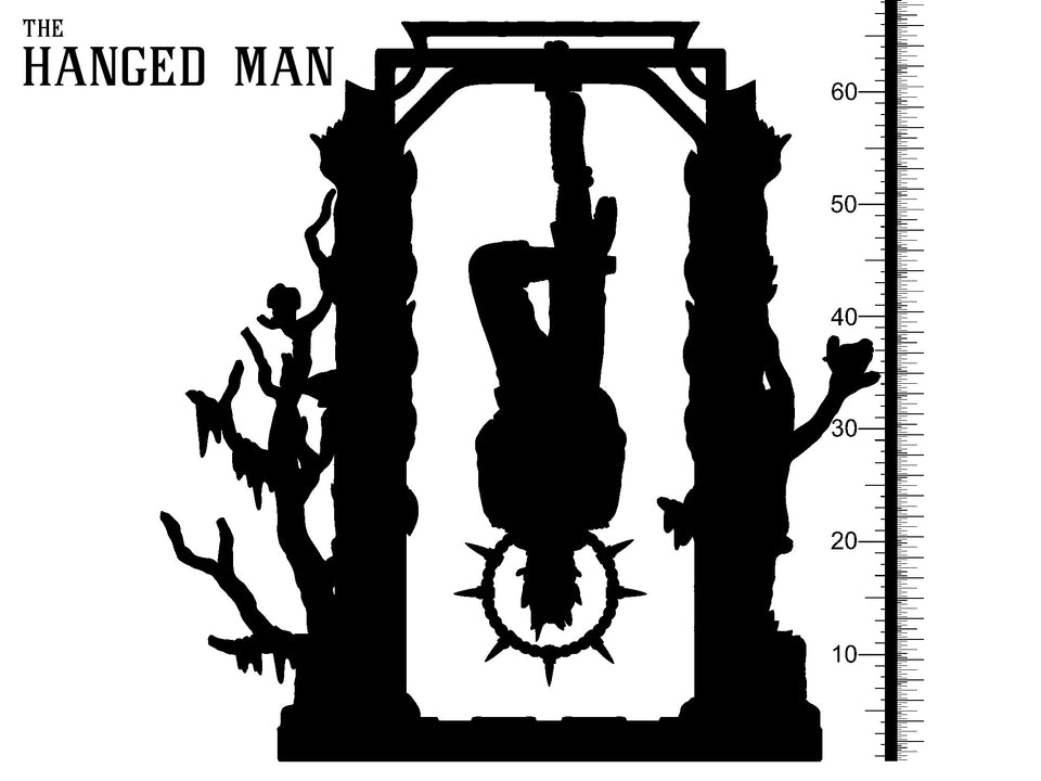 3D Printed Clay Cyanide The Hanged Man Tarot Ragnarok D&D