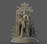3D Printed Clay Cyanide The High Priestess Tarot Ragnarok D&D