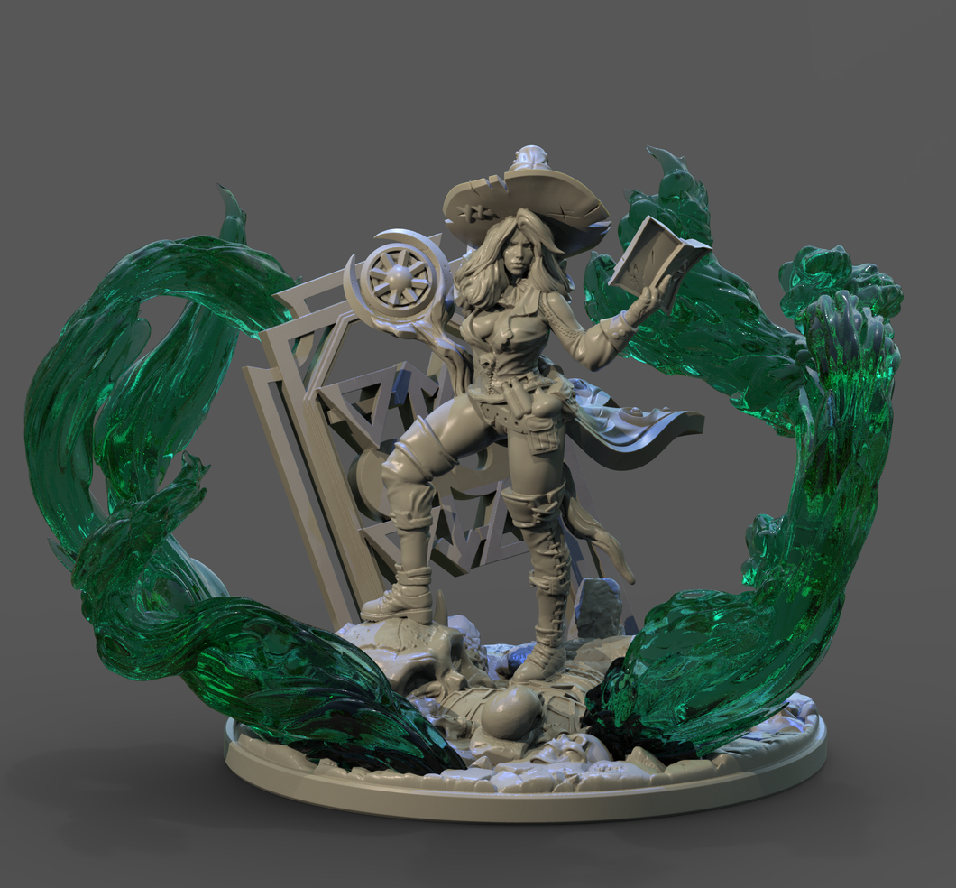 3D Printed Clay Cyanide The Magician Tarot Ragnarok D&D