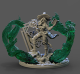 3D Printed Clay Cyanide The Magician Tarot Ragnarok D&D