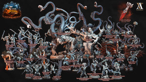 3D Printed Archvillain Games Kagon Aspect of Demogorgon Tome of Demons 28 32mm D&D
