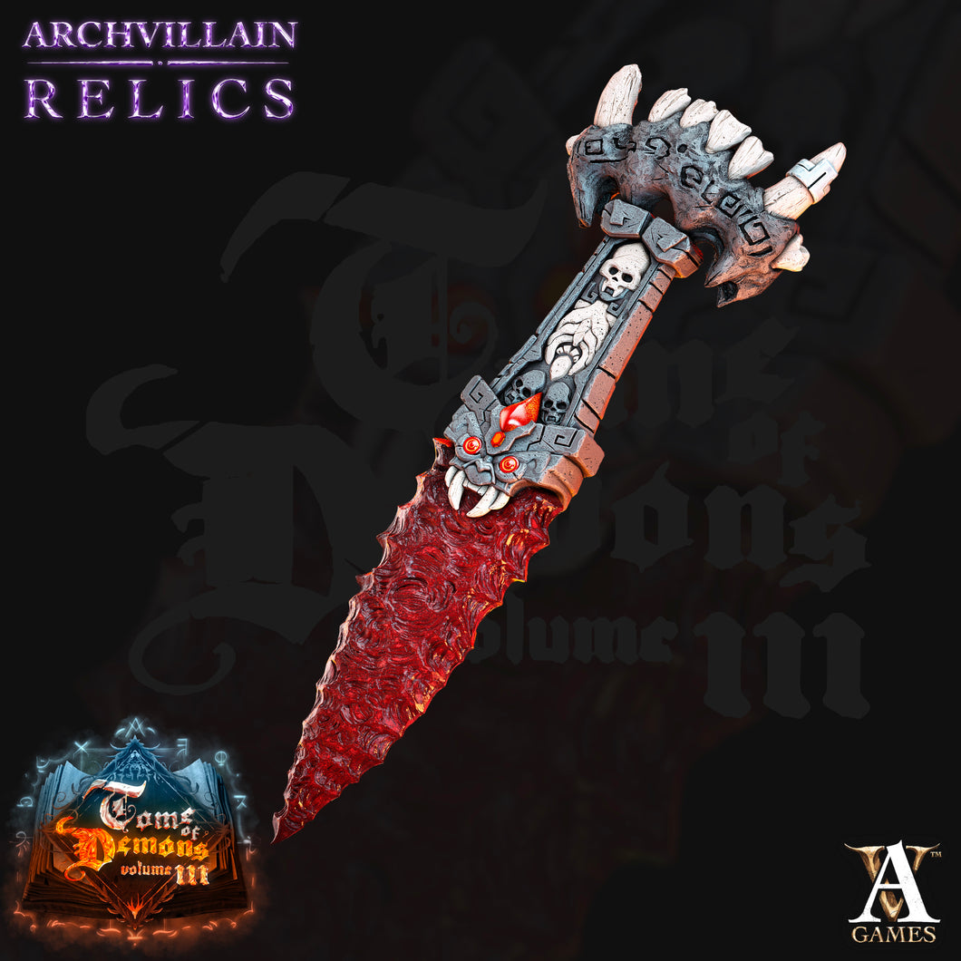 3D Printed Archvillain Games Archvillain Relics - Tooth of Quatlicuez Prop
