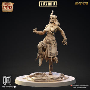 3D Printed Clay Cyanide Tzitzimitl Set Pantheon of Aztecs Ragnarok D&D