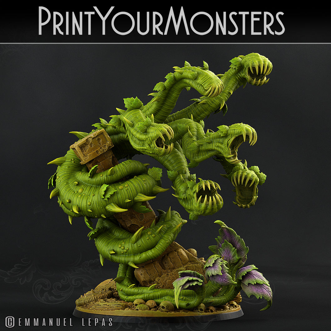 3D Printed Print Your Monsters Verdant Hydra Carniflora Jungle Predators 28mm - 32mm D&D Wargaming