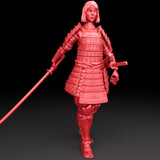 3D Printed Bestiary Vol. 5 Nafarrate - Samurai 32mm Ragnarok D&D