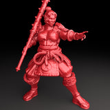 3D Printed Bestiary Vol. 5 Nafarrate - Raider Samurai 32mm Ragnarok D&D