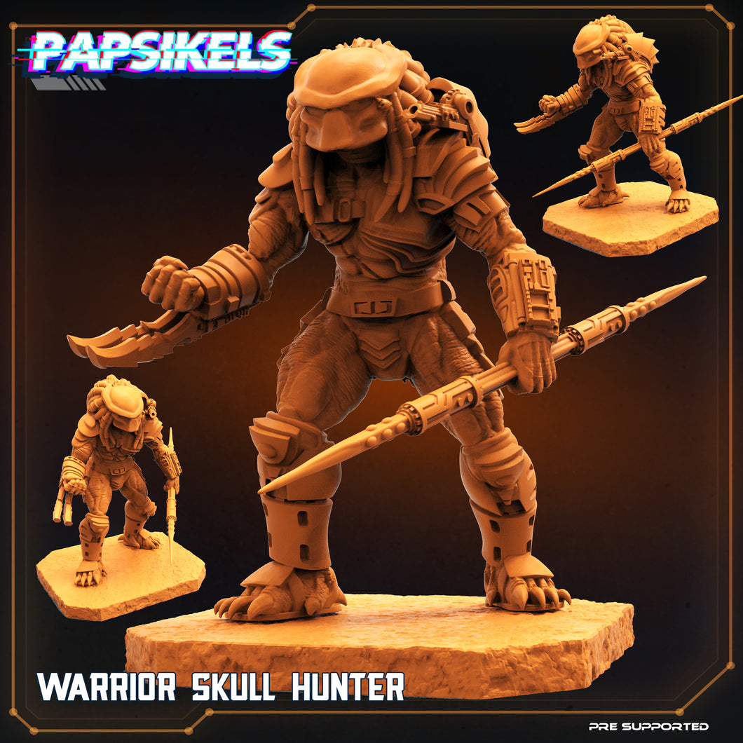 3D Printed Papsikels Cyberpunk Sci-Fi Warrior Skull Hunter - 28mm 32mm