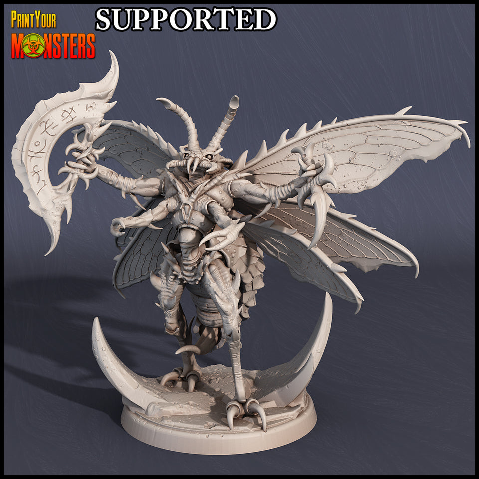 3D Printed Print Your Monsters Wasp Warrior Set The Infernal Hive 28mm - 32mm D&D Wargaming