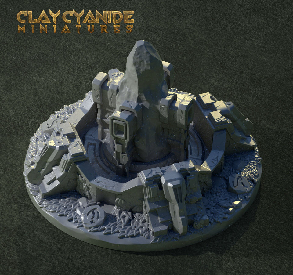 3D Printed Clay Cyanide The Altar of Wind 28mm-32mm Ragnarok D&D