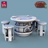 3D Printed STL Miniatures Winemakers Set Fantasy NPC 2 | 28 - 32mm War Gaming D&D