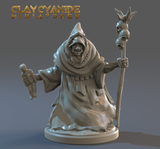 3D Printed Clay Cyanide Witch Crone 28mm-32mm Ragnarok D&D