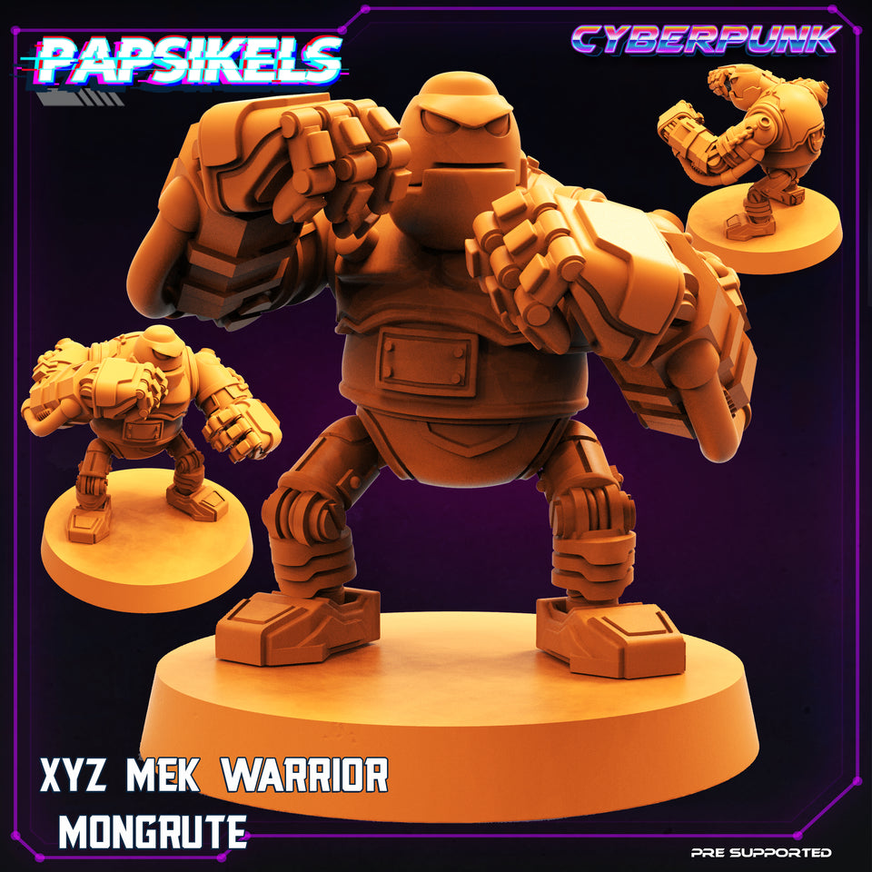 3D Printed Papsikels Cyberpunk Sci-Fi XYZ Mek Warrior Mongrute - 28mm 32mm