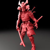 3D Printed Bestiary Vol. 5 Nafarrate - Zombie Samurai 32mm Ragnarok D&D