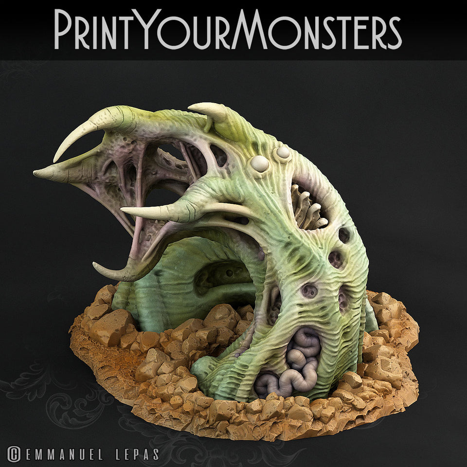 3D Printed Print Your Monsters Total Worms 2 Set 28mm - 32mm D&D Wargaming