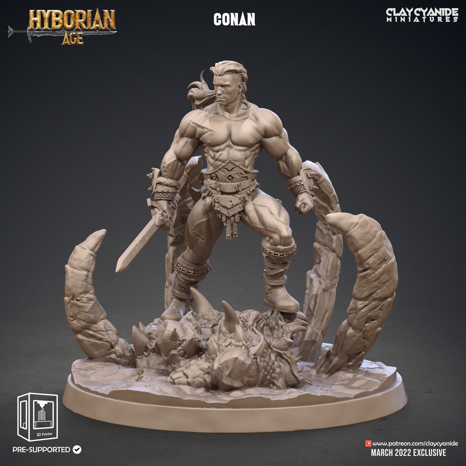 3D Printed Clay Cyanide Conan Hyborean Age Ragnarok D&D