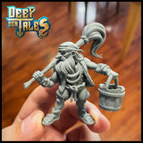 3D Printed Cast n Play Dormak Dwarf Pirate Deep Seas Tales 28mm 32mm D&D