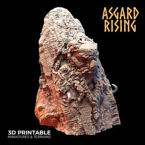 3D Printed Asgard Rising Dwarf Mountain Pass Fortress Entrance 28mm - 32mm