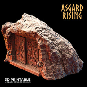 3D Printed Asgard Rising Dwarf Mountain Pass Fortress Entrance 28mm - 32mm