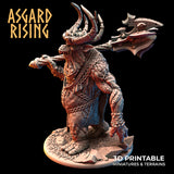3D Printed Asgard Rising Trollfolk Mountain King | 32mm D&D - Charming Terrain