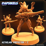 3D Printed Papsikels Cyberpunk Sci-Fi Aethelari Protector Set - 28mm 32mm