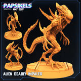 3D Printed Papsikels Cyberpunk Sci-Fi Alien Deadly Impaler - 28mm 32mm