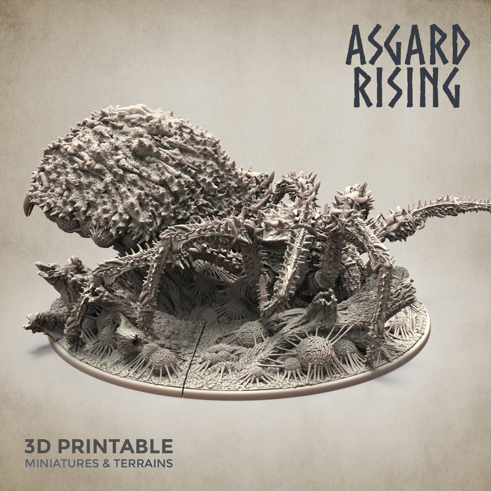 3D Printed Asgard Rising Ancient Spider Queen Gargantuan Model 32mm D&D - Charming Terrain
