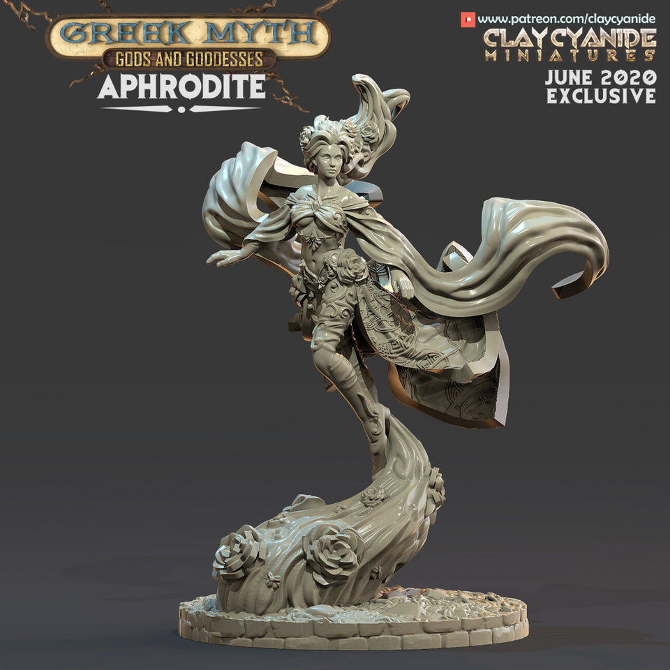 3D Printed Clay Cyanide Aphrodite Greek Myth Gods and Goddesses Ragnarok D&D
