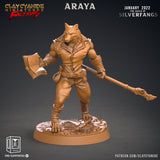 3D Printed Clay Cyanide Silverfangs Guild Werewolf Fox Tribes Factions Ragnarok D&D