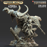 3D Printed Clay Cyanide Athena God of War Greek Myth Ragnarok D&D