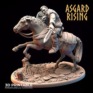 3D Printed Asgard Rising Bandit Riders Outcasts Modular Warband 28mm - 32mm - Charming Terrain
