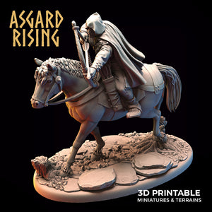 3D Printed Asgard Rising Bandit Riders Rogues Modular Warband 28mm - 32mm - Charming Terrain