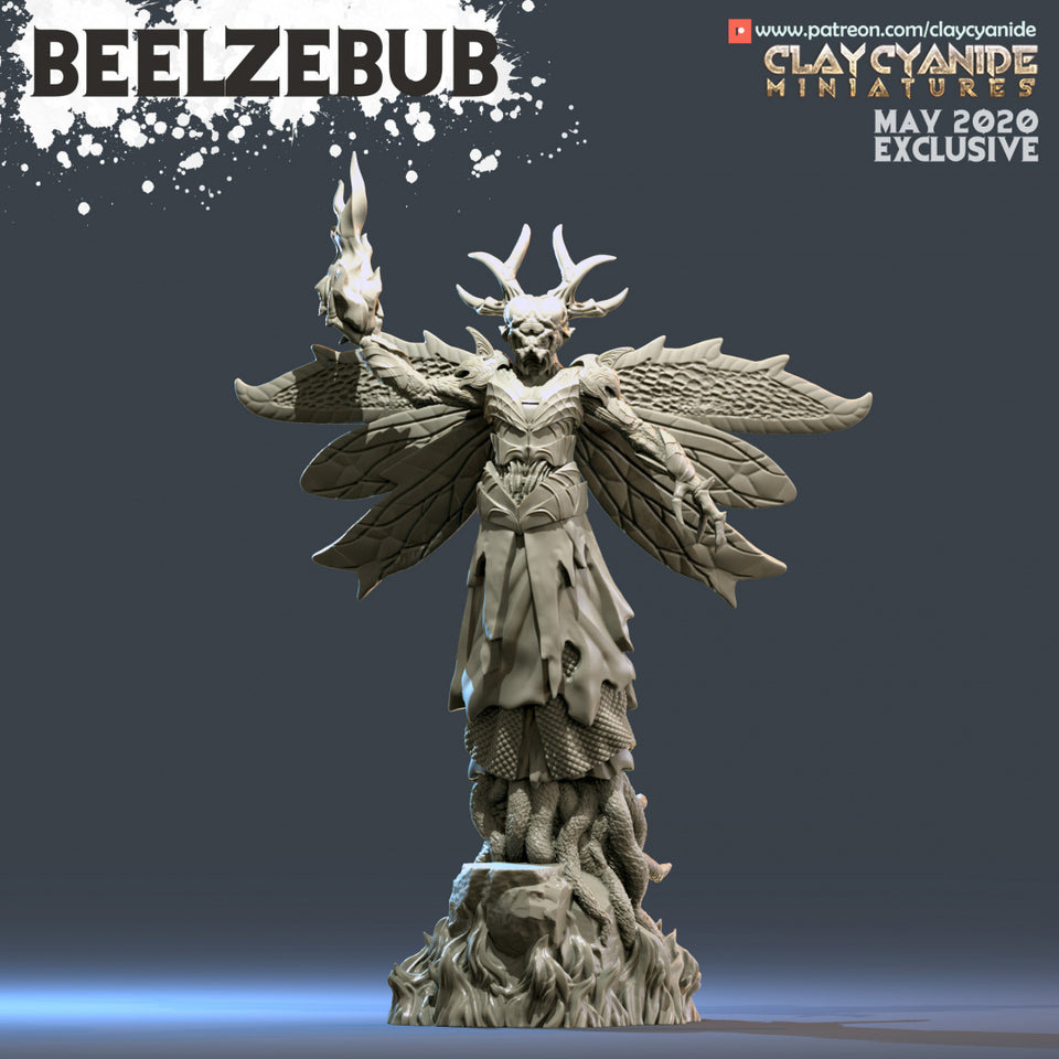3D Printed Clay Cyanide Beelzebub Angels VS Demons Ragnarok D&D