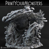 3D Printed Print Your Monsters Behemoth Grotto Fungi Nightmare Grotto Fungi 28mm - 32mm D&D Wargaming