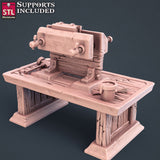 3D Printed STL Miniatures Bookbinder Set 28mm - 32mm War Gaming D&D